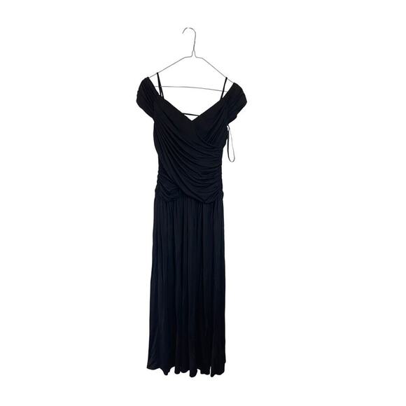 Rosetta Getty x RTR Off the Shoulder Ruched Bodice Dress - Picture 1 of 9